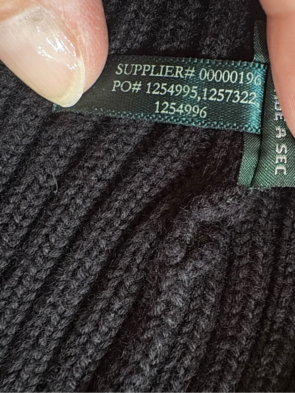 Lauren Ralph Lauren Ribbed Zip-Up Sweater Jacket Women’s Size M Black Classic - Picture 6 of 9